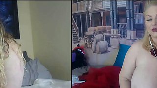 Slutty amateur flashing her big boobs in the backseat