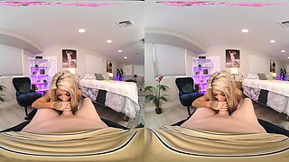 Blonde MILF in Wild Virtual Big-Titted Erotic Passion