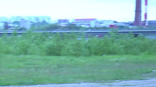 A Beauty with a Tattoo Shows Her Tits