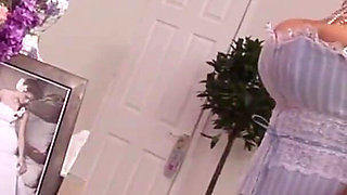 Blonde boobs enjoy seducing one cock