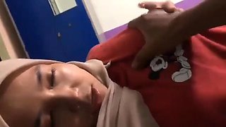 Awek Tudung Kena Ramas