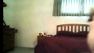 spying on stepmom as she lotions her pussy