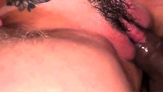 Extreme amateur pov blowjob with brunette babe