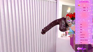 Chubby Brunette Big Boobs Dildo Masturbation