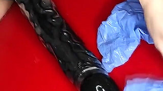 BJ Fucking and Handjob Wth Rubber Gloves