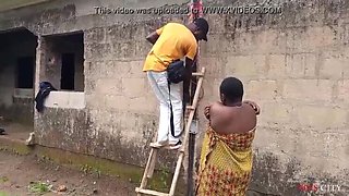 Electrician Fucks Horny BBW Outdoor - BBC Hardcore Sex