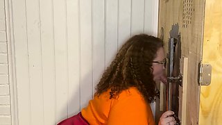 Glory Hole Blowjobs and Brunettes
