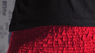 Under skirt white panties flashing from the front