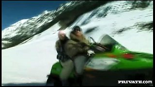 Liliane Tiger Has Her Perfect Ass Invaded on a Snowmobile - Private Porn Sex Videos