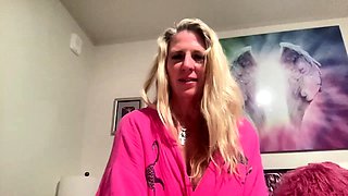 Amateur blond girl with big boobs getting fucked