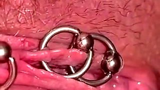 My First Time Haired Pussy Pee and Moving Clit and Asshole