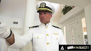 OUT OF THE FAMILY - Maya Bijou Fucks Her Military Stepdad In Wild Interracial Hardcore Session
