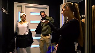 Miriam More and May Thai love office orgy - Jacquie et Michel TV