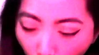 Asian amateur Mao Hamasaki demonstrated a blowjob in pov
