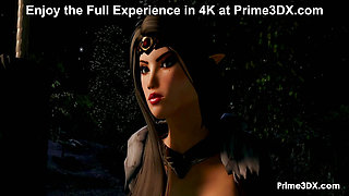 Magical Midnight Footjob - Enchanted Troll's Glowing Touch at Prime3DX