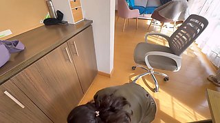 My Secretary Shakes Her Ass and Lets Me Grab Her Butt