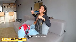 Amateur Latina Teen Alexa Reyes Sucks & Rides Big White Cock - Rough Casting Fuck