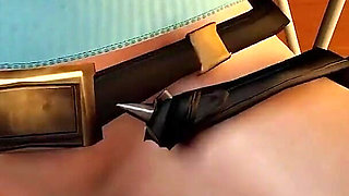 Classic Lara Croft Riding Cowgirl - Tomb Raider Parody