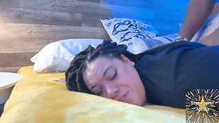 Blue Light Seduction: Angel & Jigga's Sensual Fuckfest