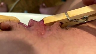 Wanking with Clamps