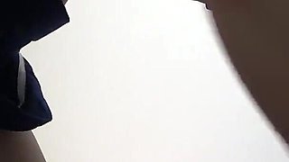No Bra Apron Uniform Natural Boobs, Mini Skirt Legs and Thighs, Micro Thong G String, Cute Japanese Maid Sexy Room Cleaning