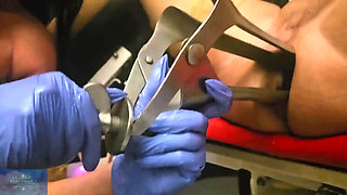 German Mistress Luciana Rough Anal Fisting & Speculum with Slave