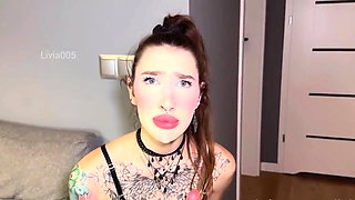 Cock Sucking Redhead With A Foot Fetish