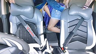 Filipina schoolgirl gangbanged in the car and fucked doggy style - Mang Kanor risky hookup with Pinay