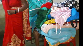 Bihari Village Bhabhi ki Saath romance dress change in Home