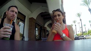 Bathing With A Round Ass Bicyclist