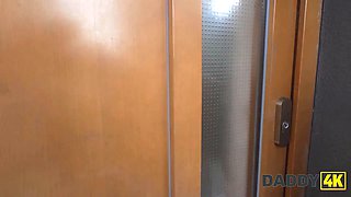 Daddy4k. naughty caroline marian is making that penis jizz to get the ring out of it