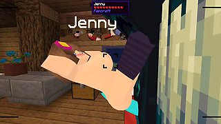 The Jenny mod Fapcraft Minecraft - Its jenny and she is getting fucked by the warden and his massive cock