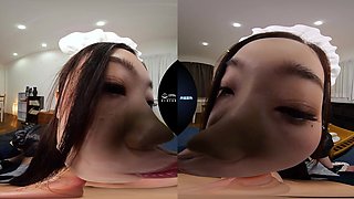 Japanese horny maid VR video