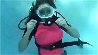 Underwater Scuba Striptease