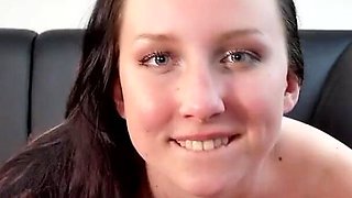German scout - Natural college teen 18 Bella pickup and fuck at street casting