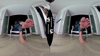 Satin & Soles Mistress Kennya's Sensual Public Foot Worship