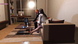 Cheating Wife Fuck the Old Man Big Cock Client (p1) - 3D Animation Hentai