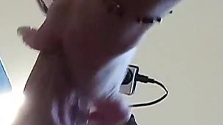 Naked MILF with Pantyhose and Heels Gives a Blowjob with Swallowing