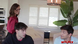 Mylfex - The Teacher's Two Holes Being Unclogged by the Lucky Students