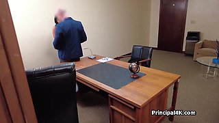 Boss big dicking mature teacher at work