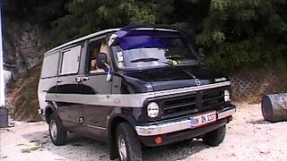 Horny Blonde Woman Gets Fucked Really Horny Outdoors in the Car - Horny Shaved Pussy