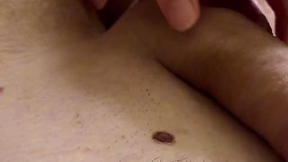 Stepsister Loves Getting a Lot of Cum on Her Feet in White Stockings After Footjob