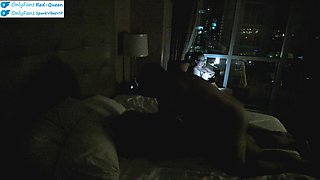 Cuckquean Wife Watches and Films From the Hotel Cuck Chair as Her Husband Fucks a Girl He Found in Las Vegas on Vacation