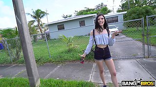 Sadie Blake flashes her tits for money on the street