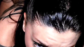 Tattooed Girlfriend Shared with Best Friend! Threesome Knock Knock Club