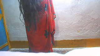 Busty Boobs Red Saree Sister in Law Fuck by Brother in Law