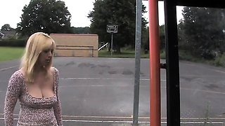 Amateur blonde cutie fucked hard in public