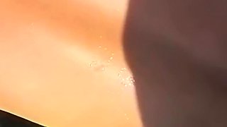 Sexy Hairy MILF Hard on Paddle Board Anal Fucked in the Sea