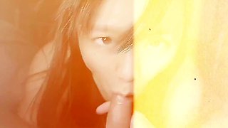 Asian girl needs a shot of fresh spunk in her needy mouth