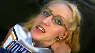 Anal fucked nerdy college bae pleasing her coach